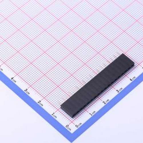 KH-2.54FH-1X18P-H8.5 排母 间距:2.54mm 1x18P 直插 插件,P=2.54