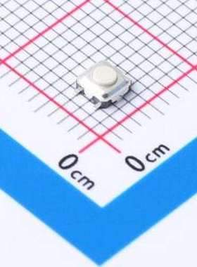 TVAF03-E015C2L-R 轻触开关 3X3/平脚/1.5H/250gf/黑底LCP白钮/带