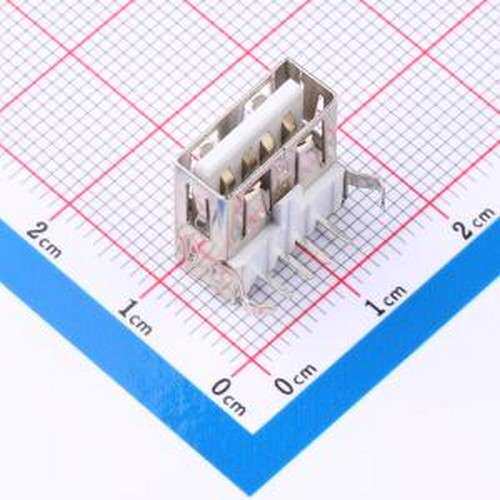 ZX-TYPEA-2-WCM4 USB连接器 Type-A 母 弯插 插件