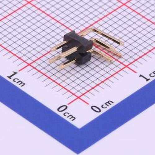 X4621WR-2x02I-C28D40 排针 2x2P 间距:2mm 方针 弯插,P=2mm