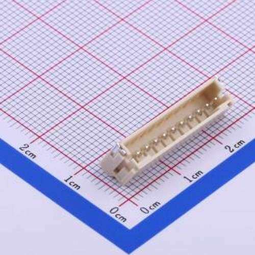 HX20007-10AWB 线对板针座 1x10P 间距:2mm 卧贴 系列:PH SMD,P=2