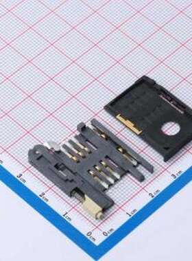 ZX-SIM-483J-2 SIM卡连接器 MiniSIM卡 卡座 两件套 SMD