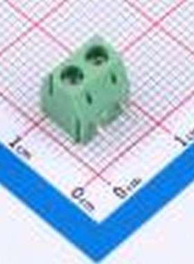 DB301R-3.96-2P-GN-S 螺钉式接线端子 3.96mm 弯插,P=3.96mm