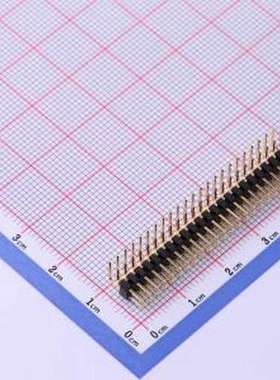 X4621WR-2x23I-C40D28 排针 2x23P 间距:2mm 方针 弯插,P=2mm