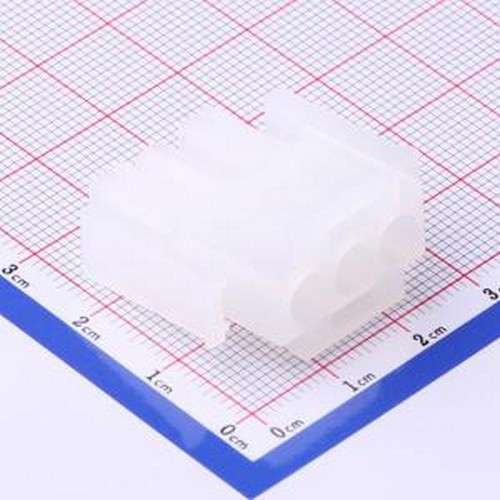 63080-03P-8B2 胶壳(线对板/线对线) 6.3mm 1x3P 透明 P=6.3mm