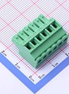 JL15EDGKA-38106G04 插拔式接线端子 1x6P 3.81mm 排数:1 每排P数