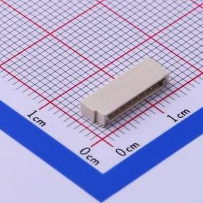 A1255WR-S-08PNLNT1T00R 线对板针座 1x8P 间距:1.25mm 卧贴 SMD,