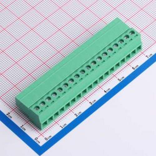 MX15EDGRK-3.81-18P-GN01-Cu-Y-A 插拔式接线端子 3.81mm 1x18P