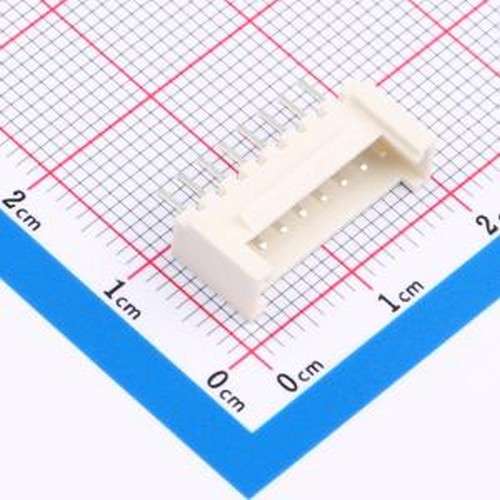 2.0-8P ZZDK MS 线对板针座 1x8P 间距:2mm 直插 系列:PH 米色 插
