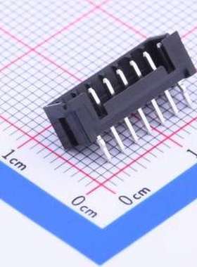 DF3A-7P-2DSA 线对板针座 间距:2mm 1x7P 黑色 插件,P=2mm