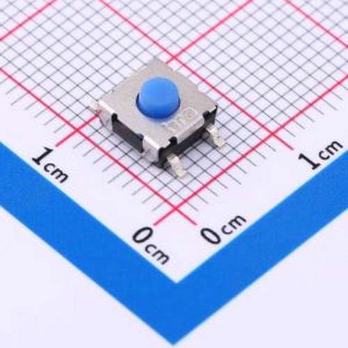 K2-1156SP-A4SW-05 轻触开关 6.2*6.2*3.8/250G 直脚蓝色按柄防水