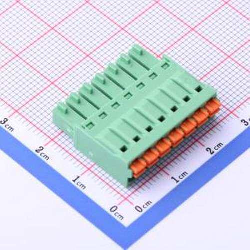 DB2EKN-3.5-7P-GN 插拔式接线端子 3.5mm 1x7P 排数:1 每排P数:7