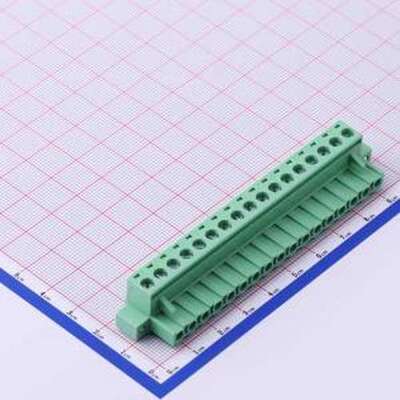WJ2EDGKM-5.08-17P 插拔式接线端子 5.08mm 1x17P 排数:1 每排P数