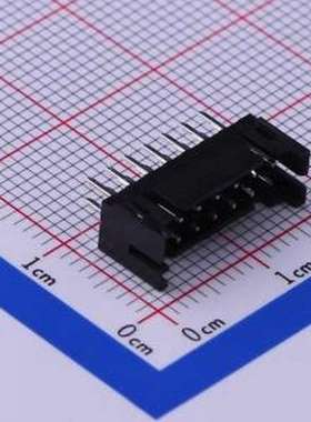 HX20016-14A black 线对板针座 2x7P 间距:2mm 直插 黑色 插件,P=