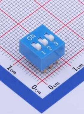 TA-03R 拨码开关 拨码开关蓝色03P-180度 间距2.54mm 立式直插正