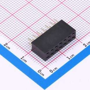 2.54mm P=2.54mm 插件 直插 2x7P 间距 排母 7PY PM2.54