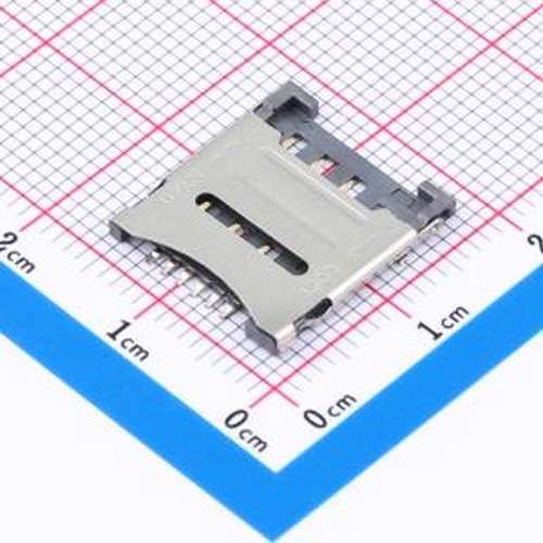 SIM201-FWB6AH1.5 SIM卡连接器 翻盖式 MicroSIM卡 卡座 SMD