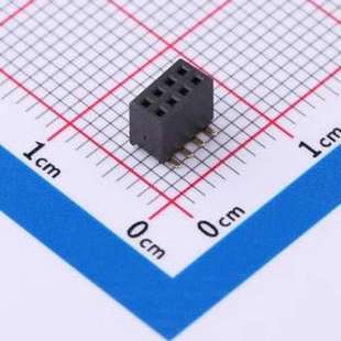1.27mm P=1.27mm SMD 立贴 2x4P 间距 排母 DW127S