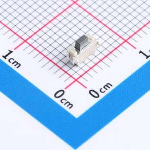 THAM05-C2B-R 轻触开关 2X5/贴片/1.8H/250gf/白底黑钮/双簧/编带