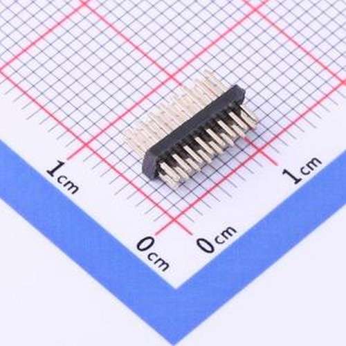DW127R-22-16-23 排针 间距:1.27mm 2x8P 直插 方针 插件,P=1.27m