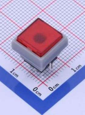 K6-6133D04-N1 轻触开关 绿色无锁带灯开关 插件