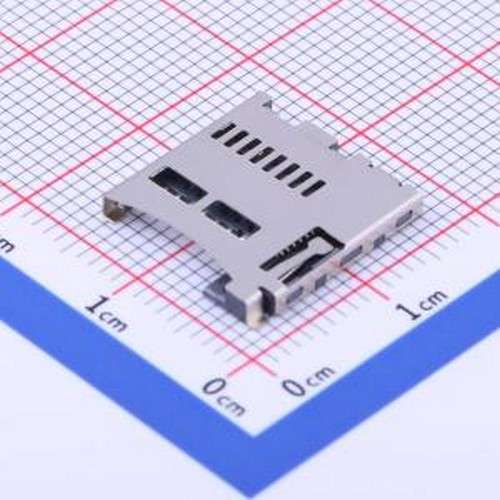 TF-016-P3 SD卡/存储卡连接器 自弹式 MicroSD卡(TF卡) 卡座 SMD