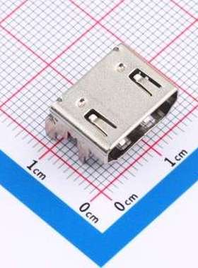 XDHF-1901-C819 D-Sub/VGA连接器 HDMI A TYPE 19PIN母座前插后贴