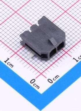 HC-MX3.0-2AWT-05 线对板针座 1x2P 间距:3mm 卧贴 黑色 SMD,P=3m