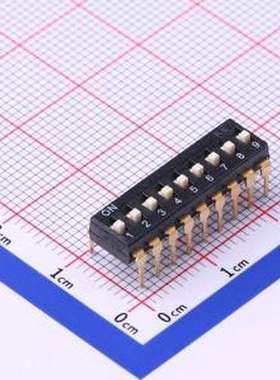 TL-09 拨码开关 拨码开关插件黑色09P-9PIN间距2.54mm立式直插正