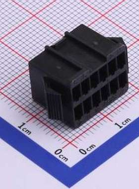 HX25022-2x6PN 胶壳(线对板/线对线) 2.5mm 2x6P 黑色 P=2.5mm