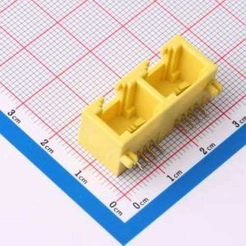 HC-WK88-MIH12-1X2-Y2 以太网连接器(RJ45 RJ11) 弯插 不带LED 插
