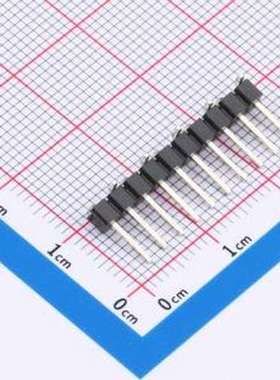 IPCP254M10PB08S 排针 间距:2.54mm 立贴 SMD,P=2.54mm(交错脚)