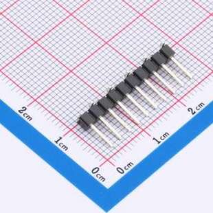 IPCP254M10PB08S 排针 间距:2.54mm 立贴 SMD,P=2.54mm(交错脚)