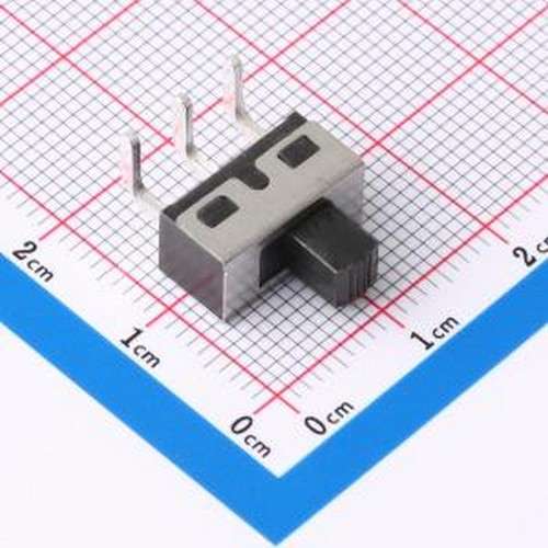 HX SS12D10G5-WJ 滑动开关 两档卧式插件 3脚拨动开关弯插 柄长5.