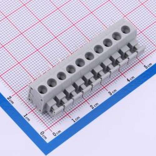 DB260-5.0-10P-GY 弹簧式接线端子 DB260-5.0-10P-GY 插件,P=5mm
