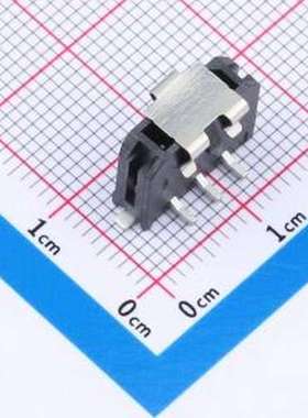HC-MX3.0-3ALT-05 线对板针座 1x3P 间距:3mm 立贴 黑色 SMD,P=3m