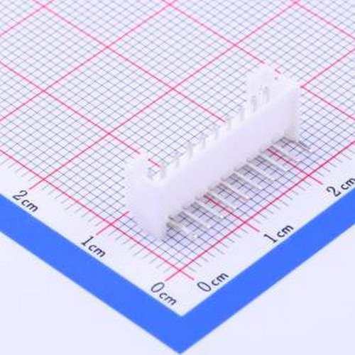 A2001WR-10P1 线对板针座 系列:PH 间距:2mm 1x10P 白色 弯插,P=2