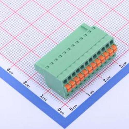 DB2EKD-2.5-12P-GN 插拔式接线端子 2.5mm 1x12P 排数:1 每排P数: