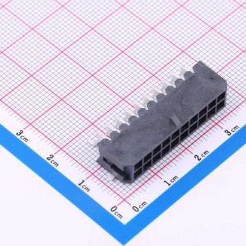 HC-MX3.0-2*10AWT-05 线对板针座 2x10P 间距:3mm 卧贴 黑色 SMD,