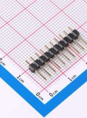 GPHA101-1002A001A1BA 排针 1x10P 间距:2.54mm 方针 直插 插件,P