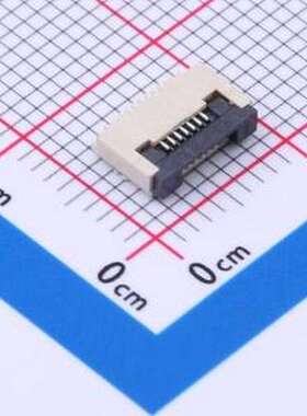 0.5K-DHQX-7PWB FFC/FPC连接器 间距:0.5mm P数:7P 翻盖式 SMD,P=