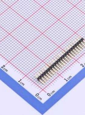 X1311WV-22J-C18D27 排针 1x22P 间距:1.27mm 方针 插件,P=1.27mm