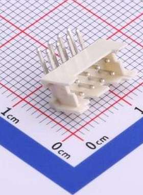 HX20017-8WAP WH 线对板针座 2x4P 间距:2mm 弯插 白色 弯插,P=2m