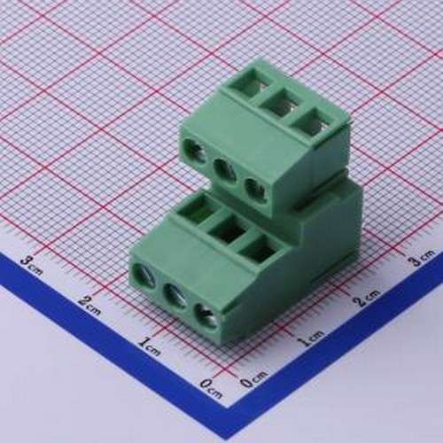 DB128A-5.0-2*3P-GN-S 螺钉式接线端子 5mm 2x3P 排数:2 每排P数: