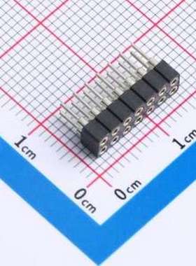 XDM200C-2-07-Z-2.8-G0 排母 2x7P 间距:2mm 直插 插件,P=2mm