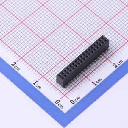 X1321FVS-2x17-C43D48 排母 间距:1.27mm 2x17P 立贴 SMD,P=1.27m