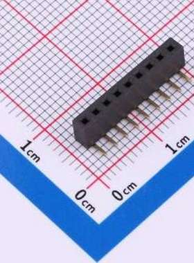 HX PM2.0-1x9P WC 排母 间距：2.0mm 1*9P 弯插排母 弯插,P=2mm