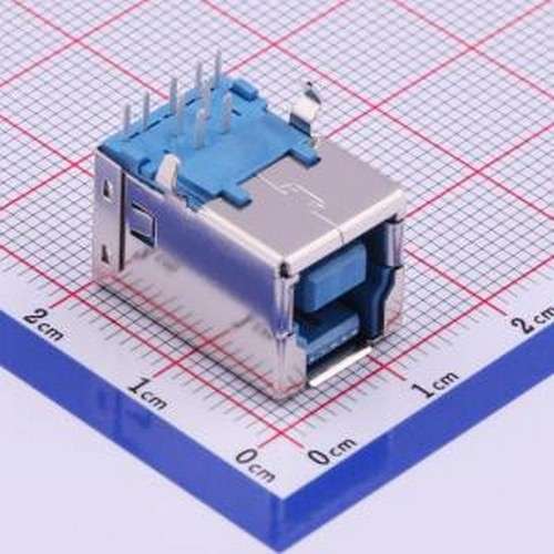U-B-M9DD-W-1 USB连接器 Type-B 母 弯插 插件