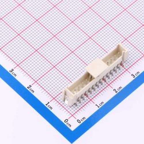 WF-1E200B14P 线对板针座 间距2.0mm 带扣 立贴 1x14P SMD,P=2mm