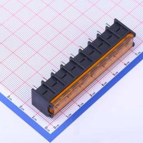 DBT50G-7.62-9P-BK-P 栅栏式接线端子 7.62mm 1x9P 每排P数:9 排